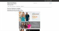 Desktop Screenshot of memorialuniforms.com